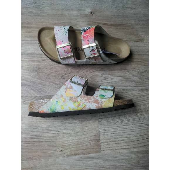 Birkenstock Arizona Flower Crush Suede Sandals - Picture 7 of 12